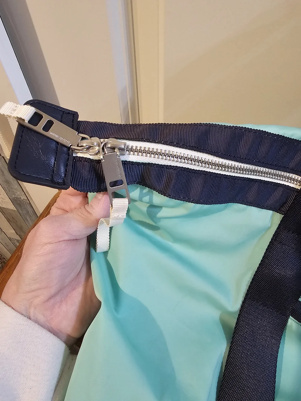 Lululemon Mint & Navy Weekend Tote